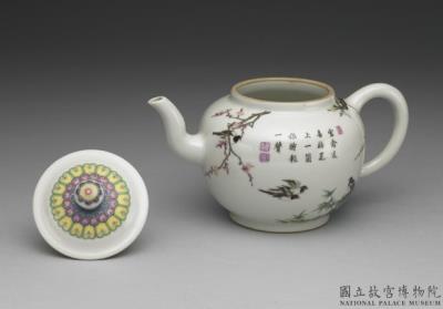 图片[2]-Teapot in fa-lang-ts’ai enamels with decoration of  “happy messages” symbols, Yung-cheng reign (1723-1735), Ch’ing dynasty-China Archive